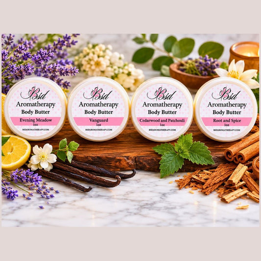 Organic Shea Butter Minis "Grounded" Scent Collection – $7.00 Each (1oz) BSD Aromatherapy